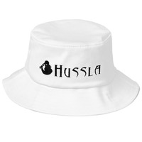 Hussla Black White 0706 Old School Bucket Hat - Thumbnail 1