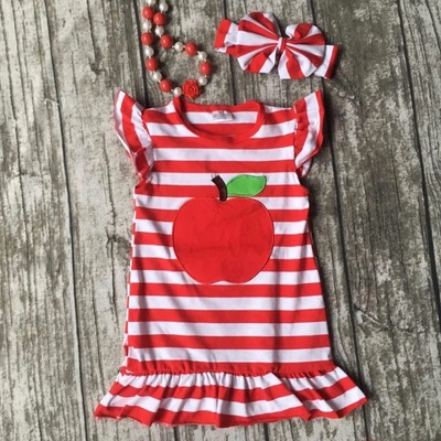 Striped apple dress set