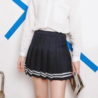 Sailor College Style Uniform Pleated Skirt - Thumbnail 2