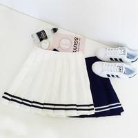 Sailor College Style Uniform Pleated Skirt - Thumbnail 3