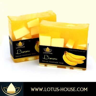  Lotus House Banana Natural Handmade Soap (300g) / 3 Bars