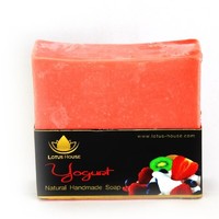 Lotus House Fruity Yogurt  Natural Handmade Soap (300g) / 3 Bars - Thumbnail 1