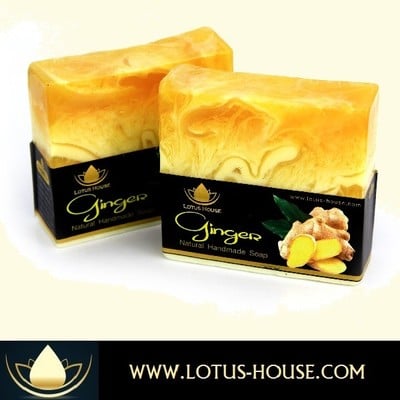 Lotus House Ginger Natural Handmade Soap (300g) / 3 Bars