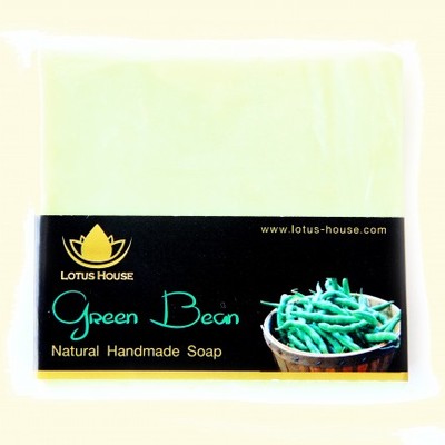 Lotus house green bean  natural handmade soap (300g) / 3 bars