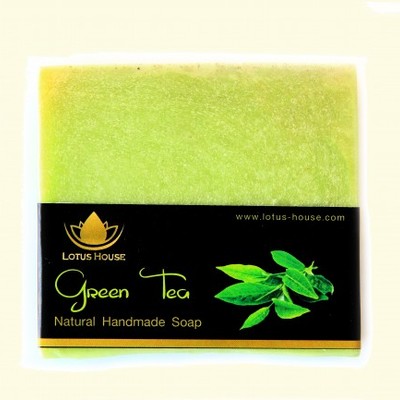 Lotus house green tea  natural handmade soap (300g) / 3 bars
