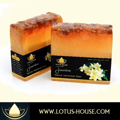  lotus house jasmine natural handmade soap (300g) / 3 bars - Thumbnail 5
