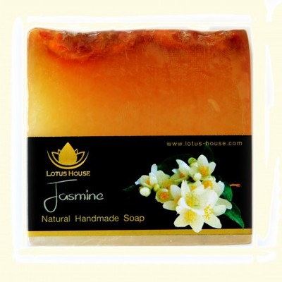  lotus house jasmine natural handmade soap (300g) / 3 bars