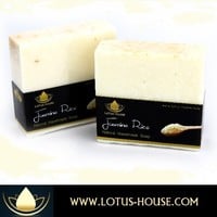  Lotus House Jasmine Rice Natural Handmade Soap (300g) / 3 Bars - Thumbnail 1