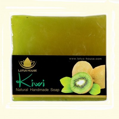  lotus house kiwi natural handmade soap (300g) / 3 bars - Thumbnail 3