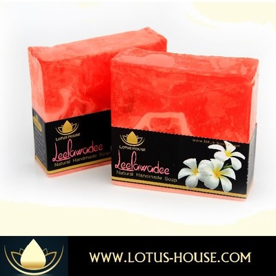 Lotus house leelawadee thai flower natural handmade soap (300g) / 3 bars - Thumbnail 4