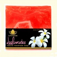 Lotus House Leelawadee Thai Flower Natural Handmade Soap (300g) / 3 Bars - Thumbnail 1
