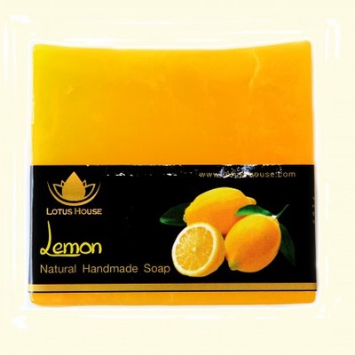  lotus house lemon natural handmade soap (300g) / 3 bars