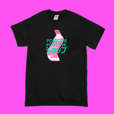 VAPORWAVE PASTEL FIJI BOTTLE TEE ( 2 colors )