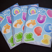 Lucky Marshmallows Mini Sticker Sheet - Thumbnail 1