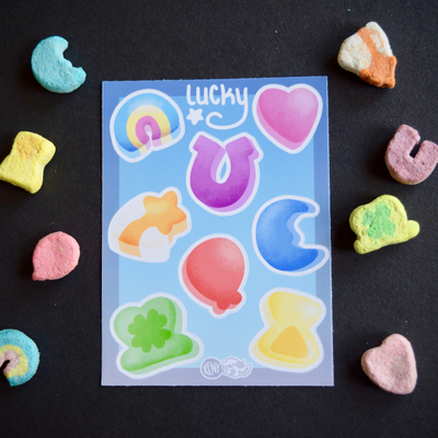 Lucky marshmallows mini sticker sheet - Thumbnail 5