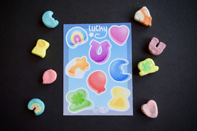 Lucky Marshmallows Mini Sticker Sheet