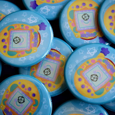Tamagotchi 1.5" pinback button