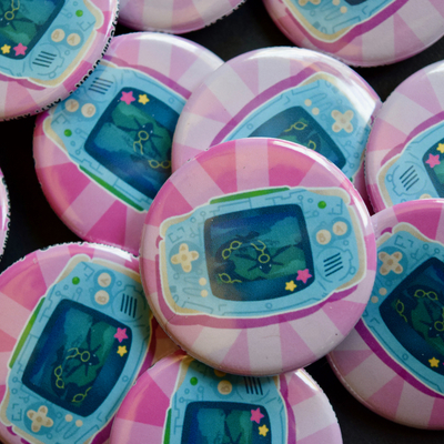 Gameboy advance 1.5" pinback button