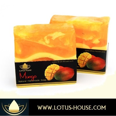  lotus house mango natural handmade soap (300g) / 3 bars - Thumbnail 2