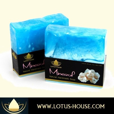  lotus house mineral natural handmade soap (300g) / 3 bars - Thumbnail 3