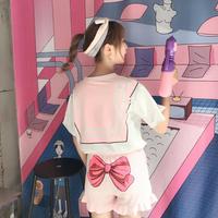 Kawaii Sailor Moon Bowknot T-shirt + Shorts - Thumbnail 2