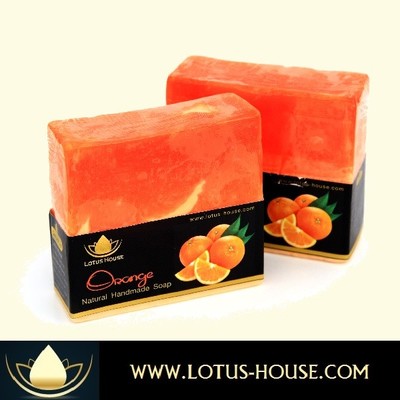  Lotus House Orange Natural Handmade Soap (300g) / 3 Bars