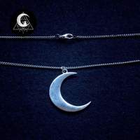 Long moon silver necklace - Thumbnail 2