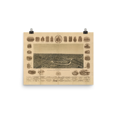 Dallas, 1892: Aerial View of the City