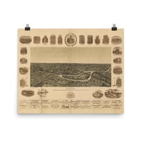 Dallas, 1892: Aerial View of the City - Thumbnail 2