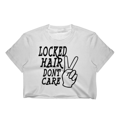 Locked hair women's crop top
