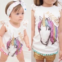 Unicorn Romper or Tee