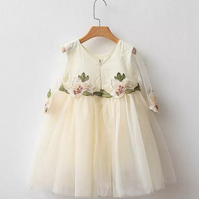 Floral applique dress