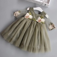 Floral Applique Dress - Thumbnail 1