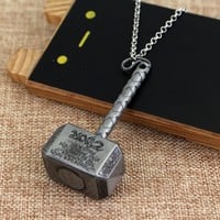 Thor Hammer Necklace Classic Pendant Necklace - Thumbnail 2