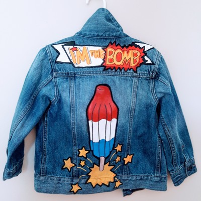 Bomb pop hand painted jacket