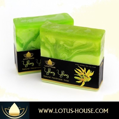 Lotus house ylang ylang  natural handmade soap (300g) / 3 bars - Thumbnail 1