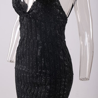 Black Cocktail Dress - Thumbnail 4