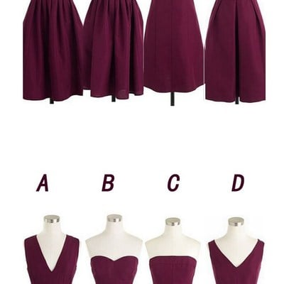 Short bridesmaid dresses, cheap bridesmaid dresses, chiffon bridesmaid dresses, custom bridesmaid dresses,5463