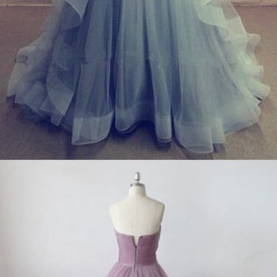 A line prom dress, simple prom dress, tulle prom dress, 2017 prom dress, elegant prom dresses, popular prom dress