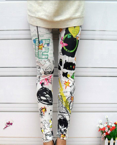 Graffiti Printed Legging