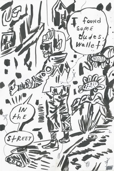 BOTTOMLESS PIT COMIC page 1 "WALLET"