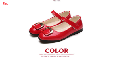 2017 new girl Korean version of the small shoes wholesale solid color magic paste large and medium children's shoes shoes buckle shoes