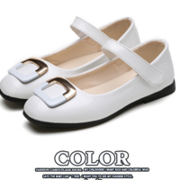 2017 new girl Korean version of the small shoes wholesale solid color magic paste large and medium children's shoes shoes buckle shoes - Thumbnail 3