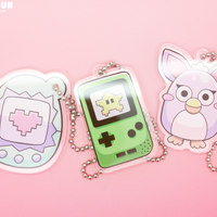 Digital Pets Acrylic Charm - Keychain, Phone Charm, Necklace - Thumbnail 1