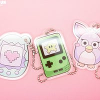 Furby Acrylic Charm - Keychain, Phone Charm, Necklace - Thumbnail 1