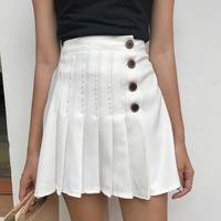 Harajuku Button Up Pleated Skirt - Thumbnail 2