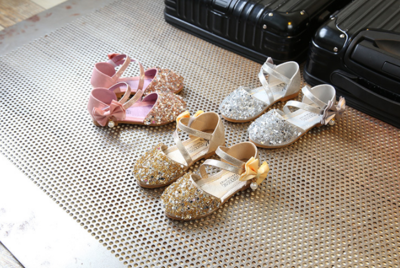 Girls shoes princess shoes children shoes spring and summer 2017 new Korean baby girls shoes sequined shoes Peas shoes