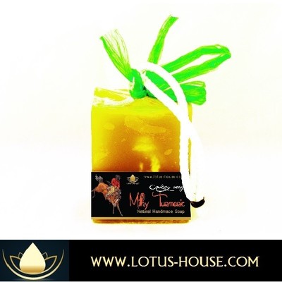  lotus house milky turmeric cowboy soap - 300g bar