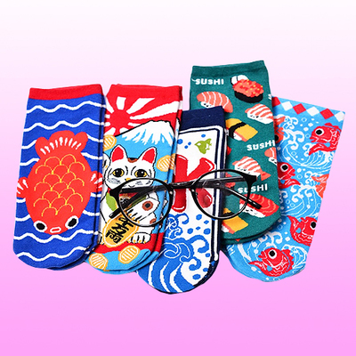 (set: 5 pairs) japanese kawaii ankle socks set 