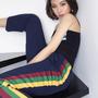Color Block Casual Striped Pants-1